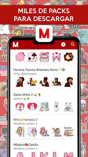 Animated stickers - Memetflix androidhappy screenshots 1