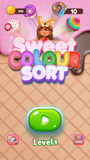 Android application Sweet Color Sort screenshort