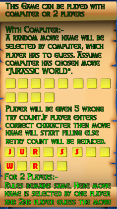 Movie Puzzle : crossword game - Screenshot 1