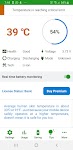 screenshot of Battery Life - Temperature and