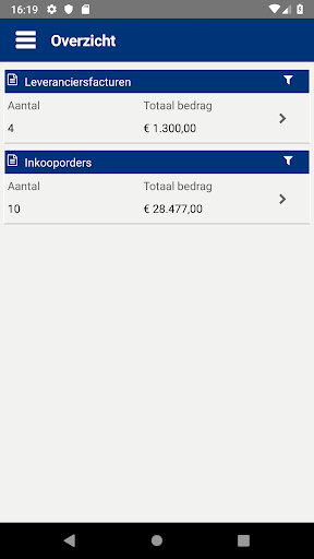 Android application Fox Procuratie screenshort