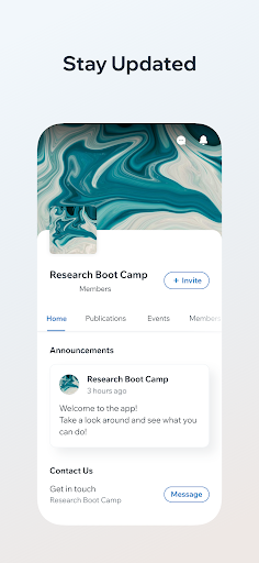 Android application Research Boot Camp UK screenshort