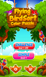 Color Bird Puzzle Sort: Birds
