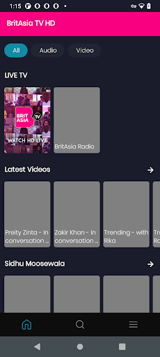 Android application BritAsia TV screenshort