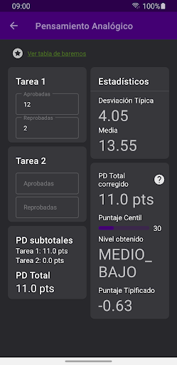 EvalúaTool - Calculadora v2 CL Screen 2