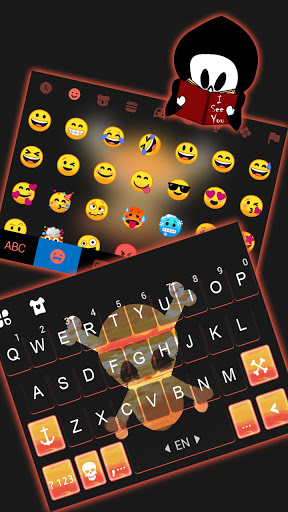 Pirate Boy Skull Keyboard Back Screen 3