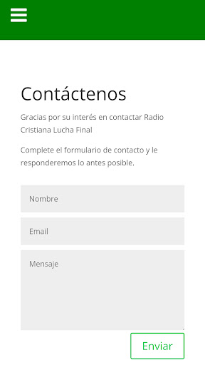 Radio Cristiana Lucha Final Screen 2