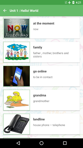 Learn English 8 part 1 Screen 3