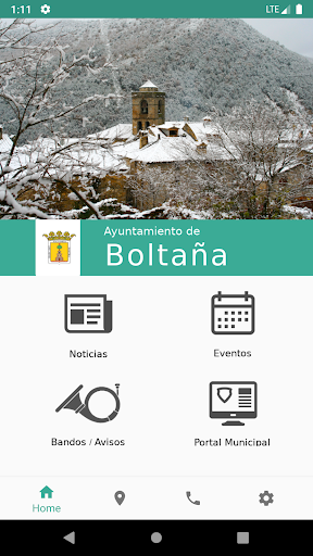 Android application Ayuntamiento de Boltaña screenshort