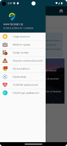 Teori På Albanska - körkort B Screen 2