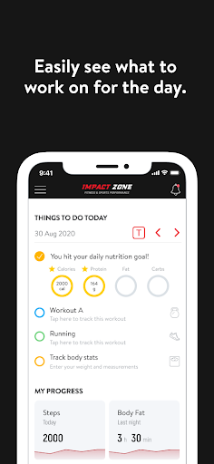 Screenshot of Impact Zone Fitness NJ