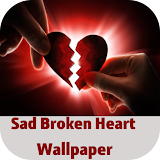 sad broken heart wallpaper icon