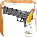 Cover Image of Download How to Draw Weapons  APK
