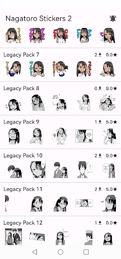 Android application Nagatoro Stickers 2 screenshort