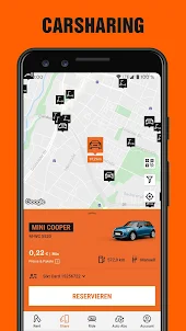SIXT rent. share. ride. plus.