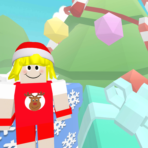 Christmas parkour sweet girl logo