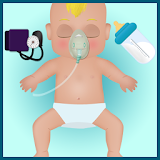 baby care hospital games icon