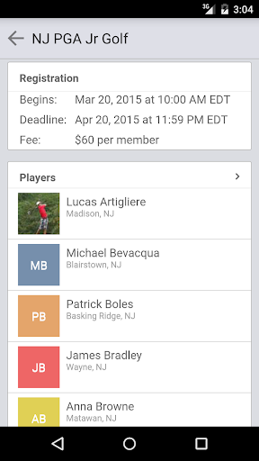 New Jersey PGA Junior Tour Screen 2