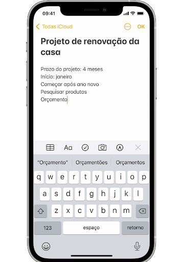 Notes: Notepad Screen 3