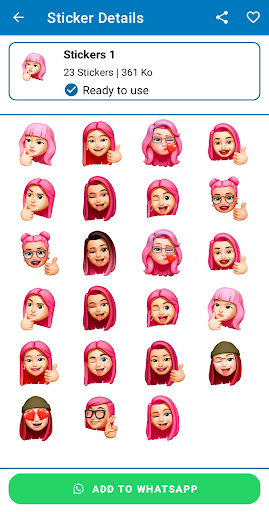 Stickers Memoji : WASticker Screen 2