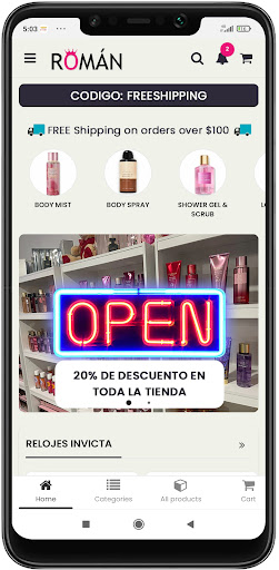 Android application ROMAN screenshort