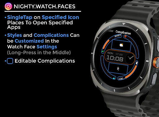 Night 02D - watch face screenshot 5