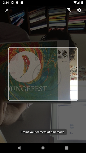 Android application TicketChef Scanner screenshort