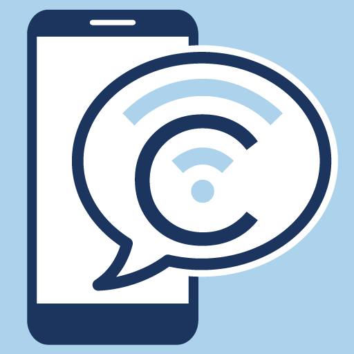 Blue VirtuConnect logo