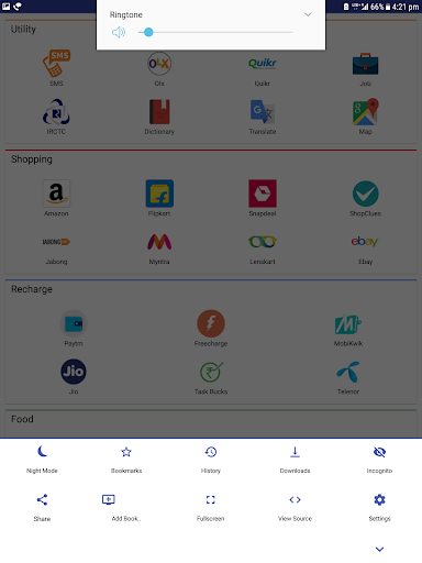 Indian Browser Screen 2