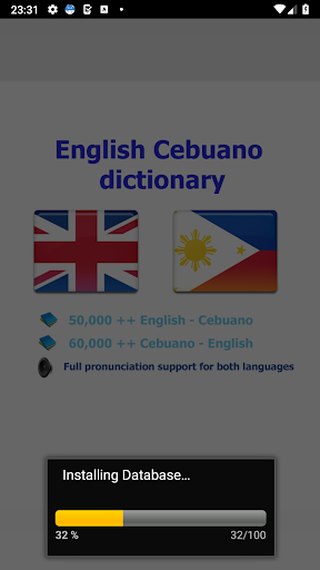 Cebuano diksyonaryo Screen 2
