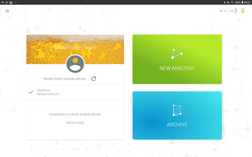 Android application SMΔRT ANALYSIS Beer screenshort