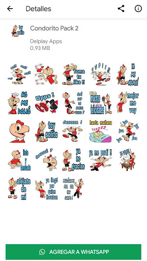 Condorito Stickers - Wasticker Screen 2