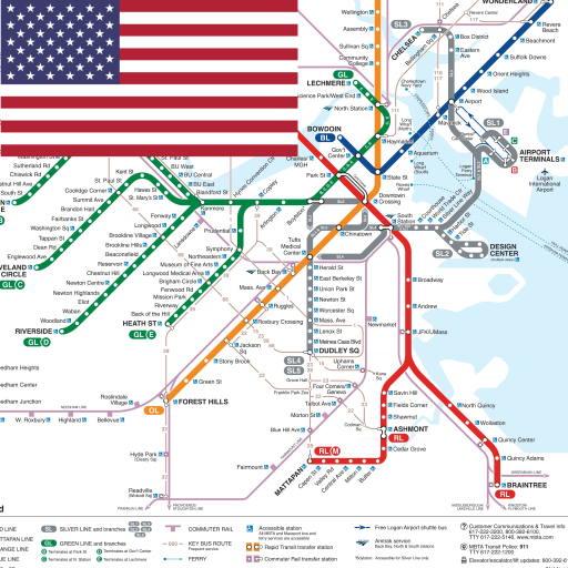 Boston T Map App 
