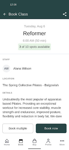 The Spring Collective Pilates Screen 3
