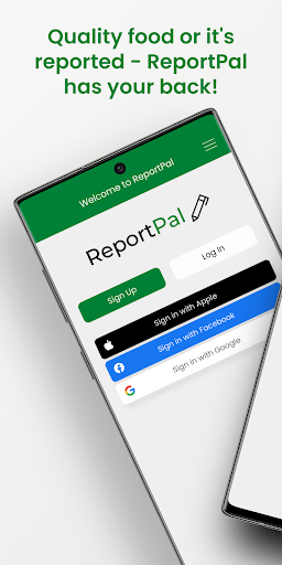 Android application ReportPal screenshort