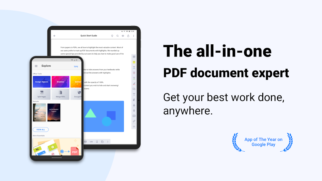 PDF Reader: редактор документы 3.38.1 APK + Мод (Unlimited money) за Android