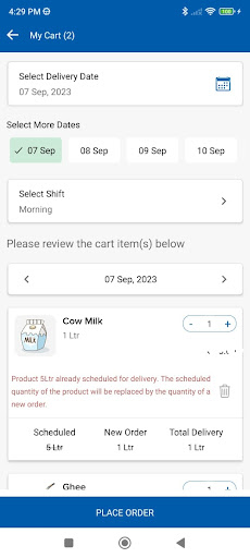 Anand Dairy Screen 2