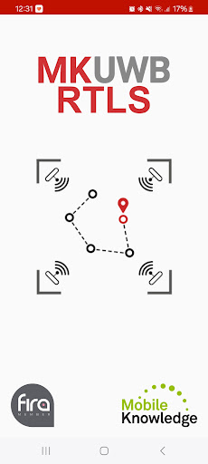 Android application MK UWB RTLS screenshort