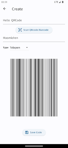Android application Copy QRCode screenshort