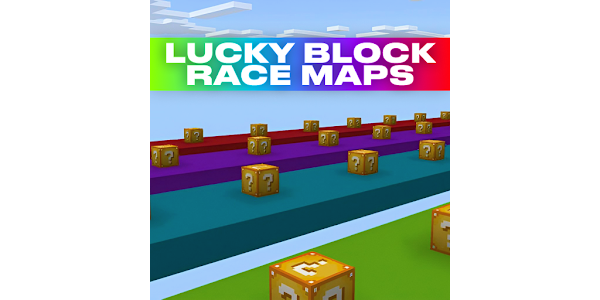 Lucky Block Race  Minecraft PE Maps