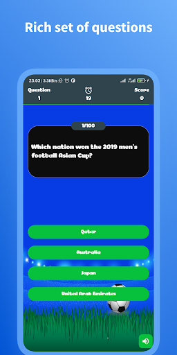 Asian Cup Quiz Screen 2