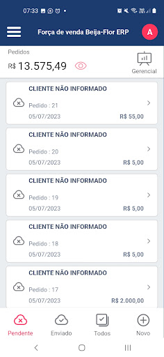 BeijaFlorERP Força de Vendas Screen 3
