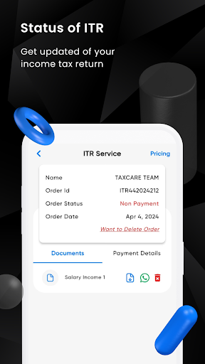 Taxcare : Income Tax Filing Screen 3