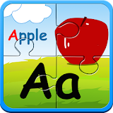 Alphabet jigsaw puzzle & flashcards kids game icon