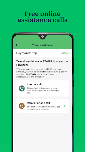 Heymondo - Travel Insurance Screen 3