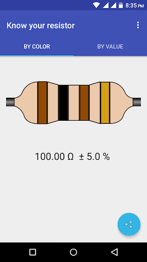 Know your resistor - Resistanc Screen 2