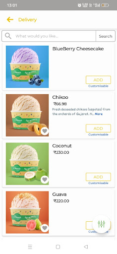 Apsara Ice Creams Screen 2