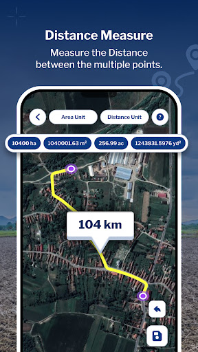 Screenshot of GPS Field Area Measure