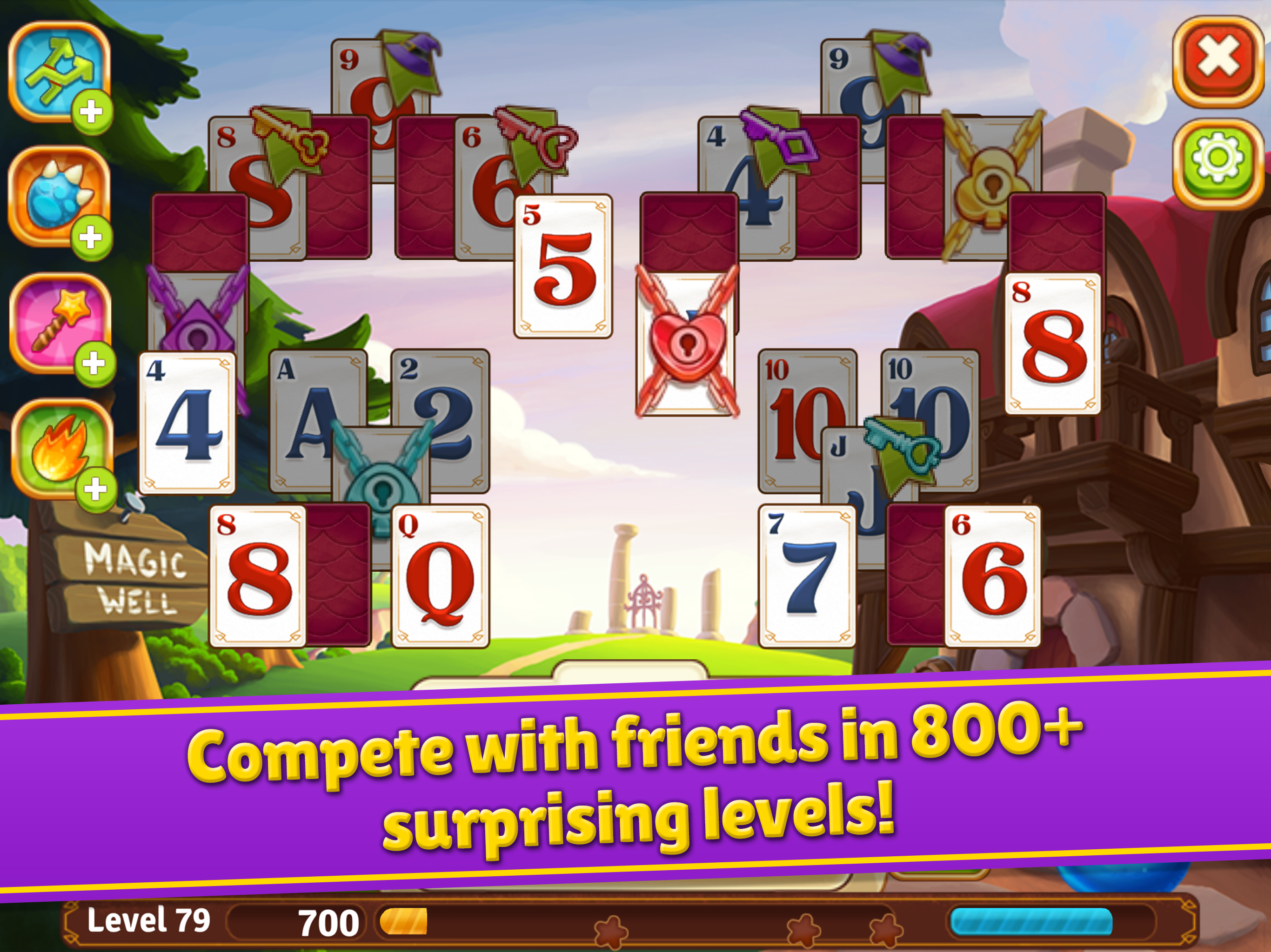 Android application Solitaire Story - Tri Peaks screenshort