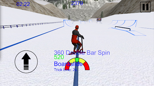 Screenshot 2 Snowscooter Freestyle Mountain android